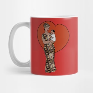 African mother and child Mug